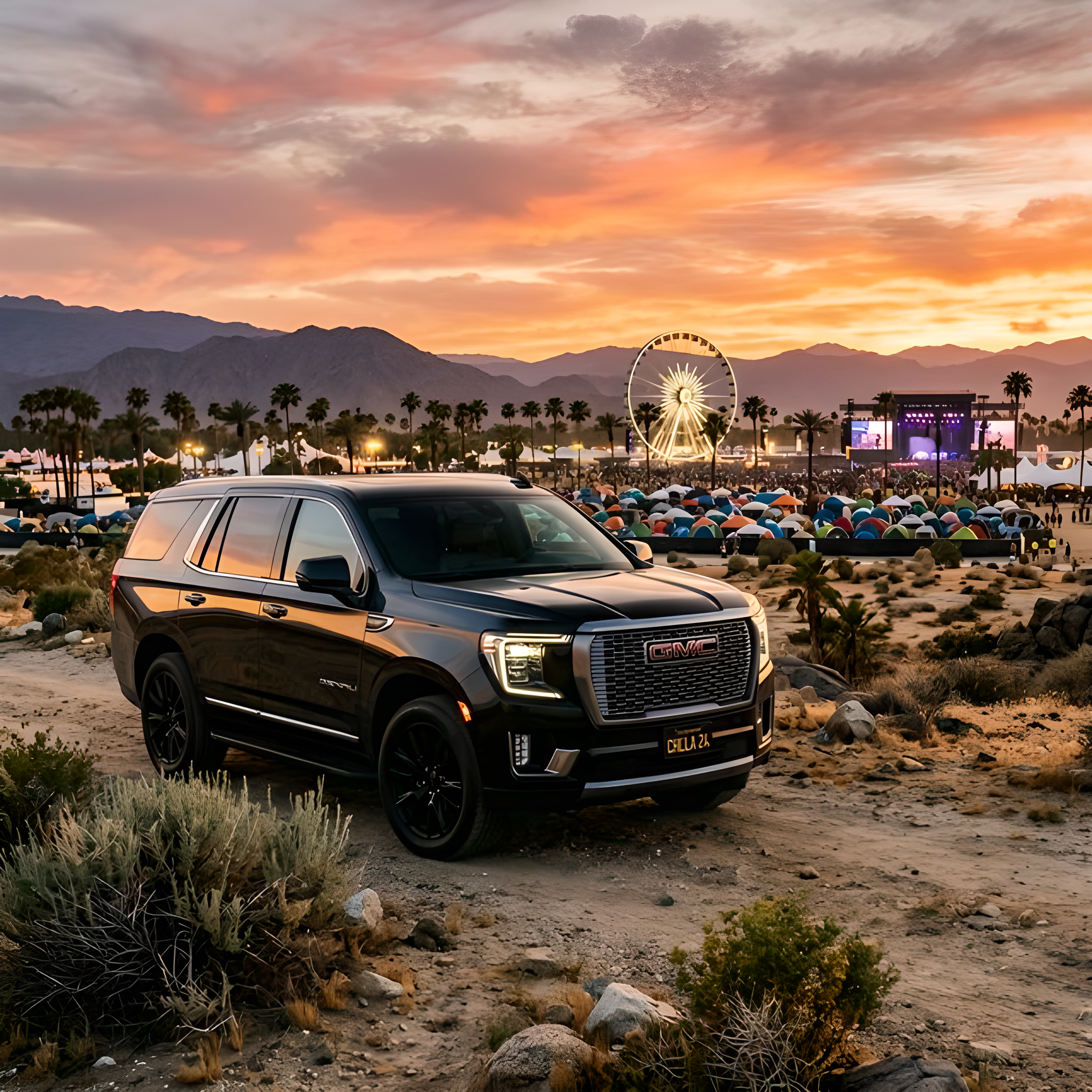 GMC Denali at Coachella